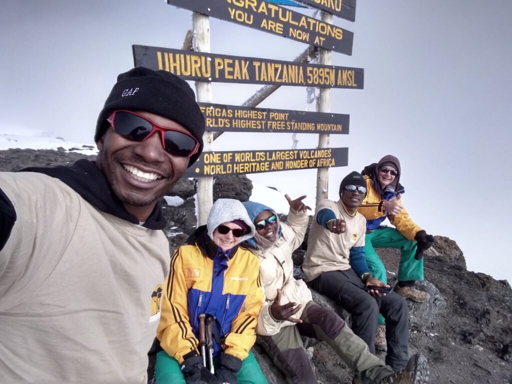 on the top of kilimanjaro
