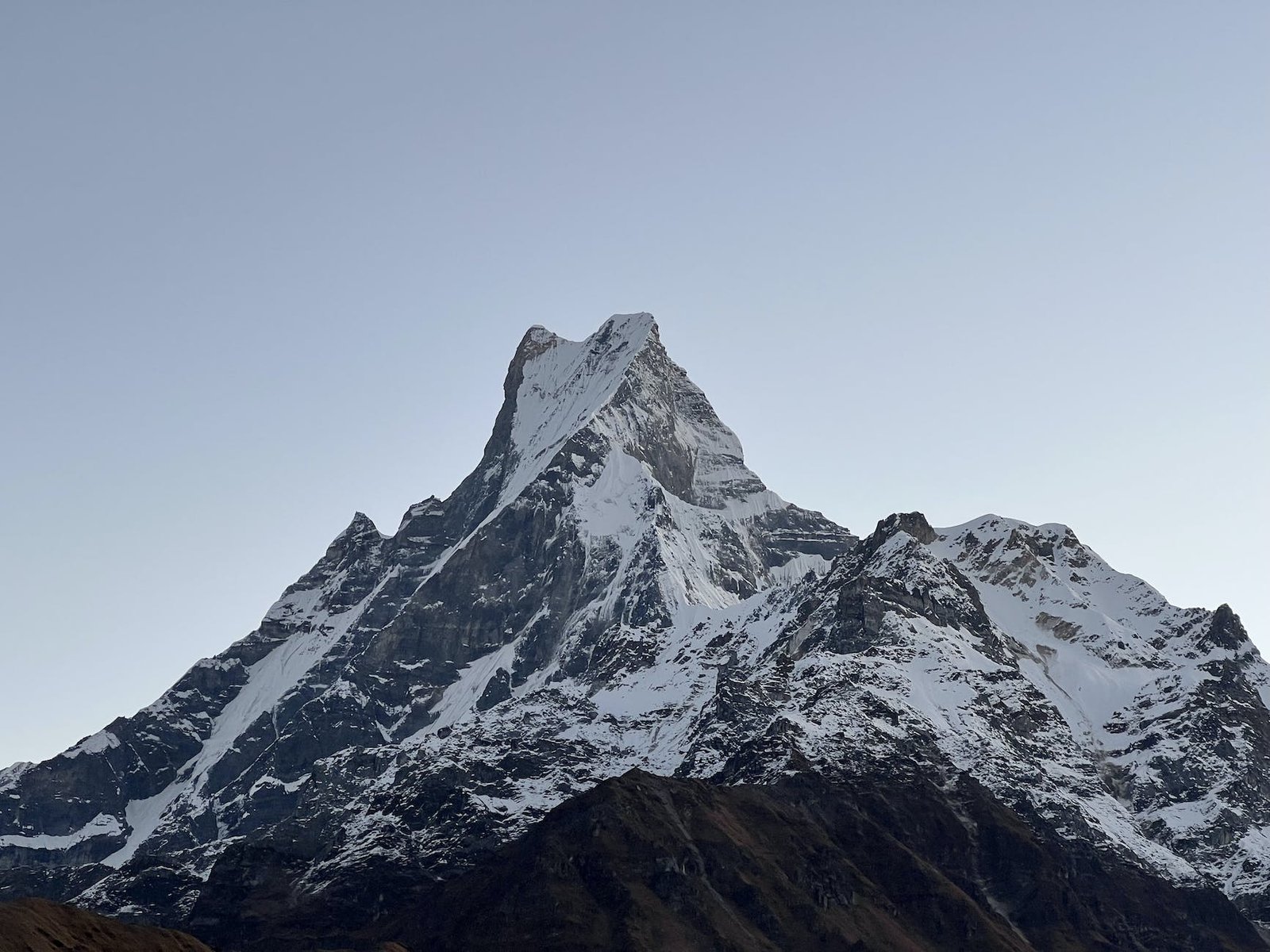 the peak of mount machapuchare - Ghorepani Poonhill Trek, Nepal